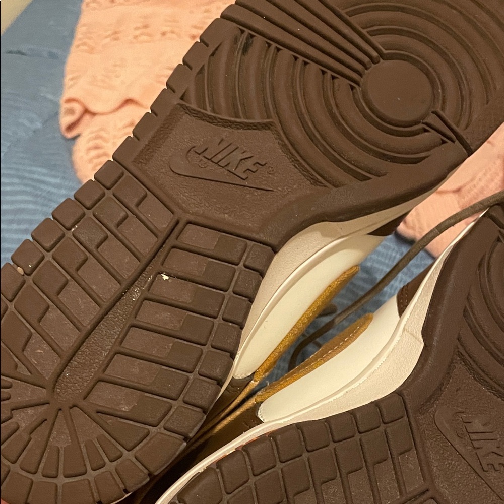 Nike Kids Brown and White Sneakers - Picture 3 of 5